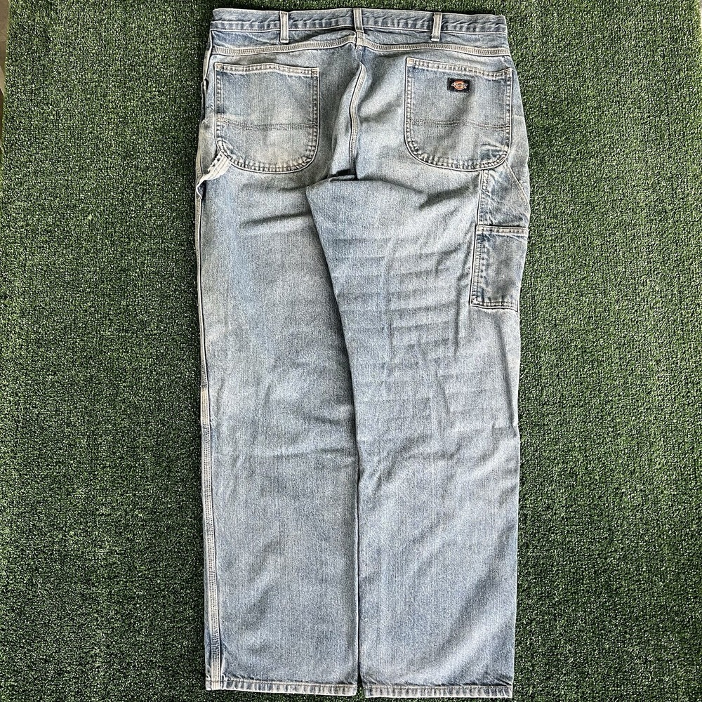 Men's Dickies Carpenter Baggy Skate Blue Jeans 41x33" 19" Open Southpole Style